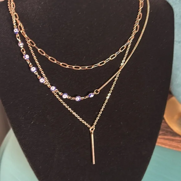 New Lot 8 Piece Gift Christmas Bulk Gold Tone Necklace Fashion Jewelry Set - Picture 7 of 16